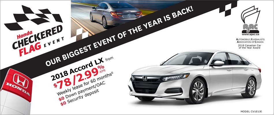 2018 Honda Accord LX | Honda Checkered Flag Event 2018 Honda Accord LX | Honda Checkered Flag Event