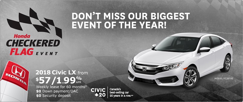 2018 Honda Civic LX | Honda Checkered Flag Event 2018 Honda Civic LX | Honda Checkered Flag Event