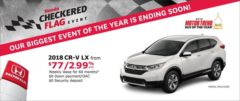 2018 Honda CR-V LX | Honda Checkered Flag Event 2018 Honda CR-V LX | Honda Checkered Flag Event