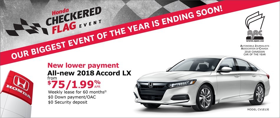 2018 Honda Accord LX | Honda Checkered Flag Event 2018 Honda Accord LX | Honda Checkered Flag Event