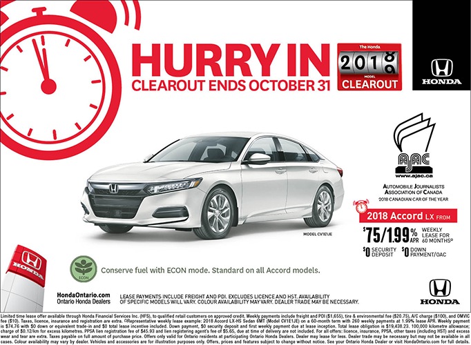 2018 Honda Accord LX | Honda 2018 Clearout Event 2018 Honda Accord LX | Honda 2018 Clearout Event