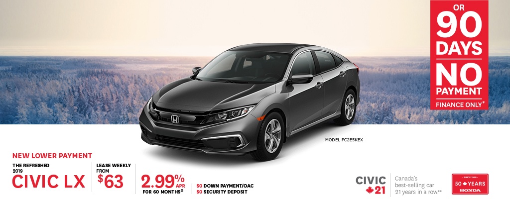 The New 2019 Honda Civic LX | New Lower Payment The New 2019 Honda Civic LX | New Lower Payment