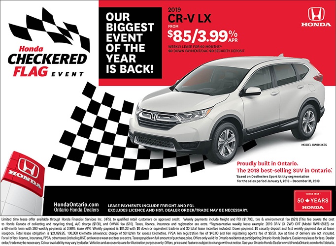 2019 Honda CR-V | May Checkered Flag Event 2019 Honda CR-V | May Checkered Flag Event