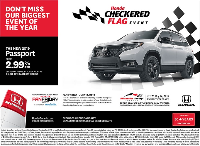 2019 Honda Passport | June Checkered Flag Event 2019 Honda Passport | June Checkered Flag Event