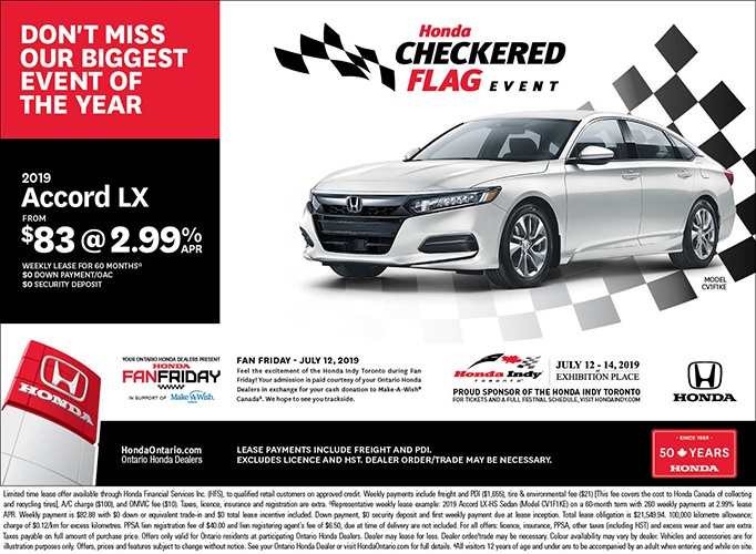 2019 Honda Accord LX | June Checkered Flag Event 2019 Honda Accord LX | June Checkered Flag Event