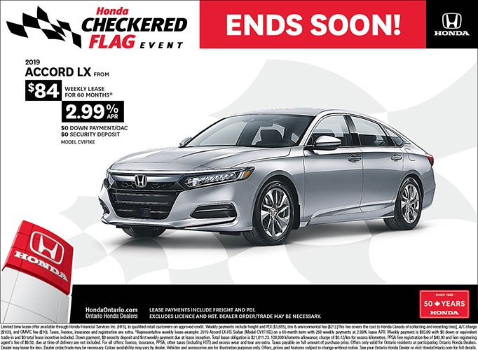 2019 Honda Accord LX | July Checkered Flag Event 2019 Honda Accord LX | July Checkered Flag Event
