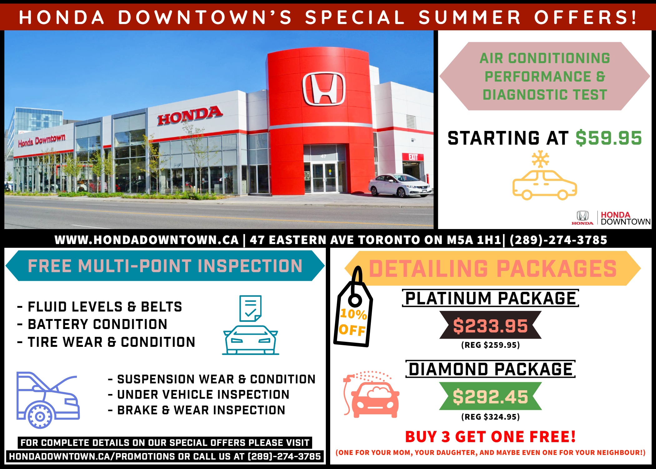 Summer Service Promotions | Honda Downtown Service Summer Service Promotions | Honda Downtown Service