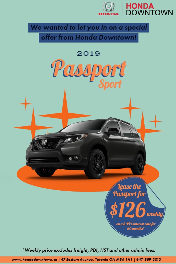Honda Passport July 2019 Honda Passport July 2019