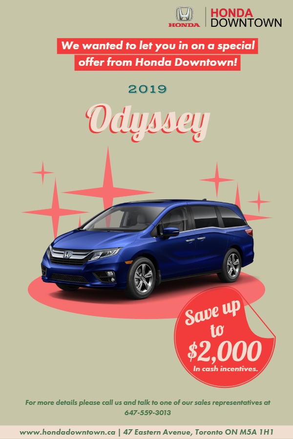 Honda Odyssey July 2019 Honda Odyssey July 2019