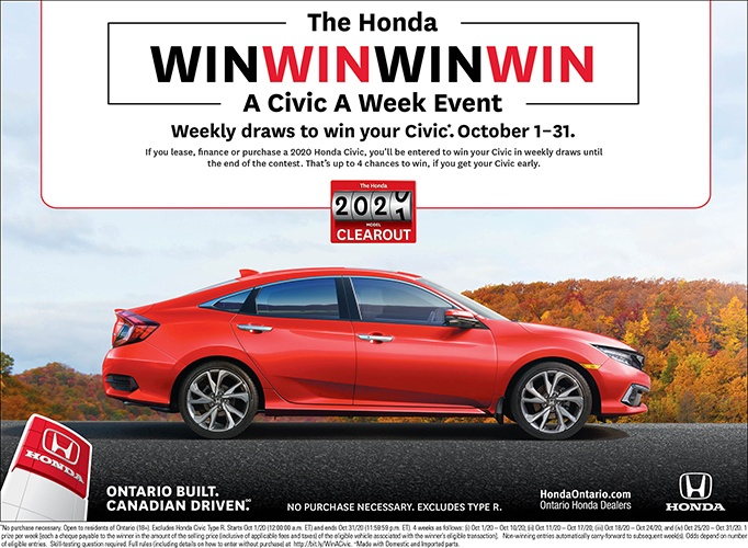Win a Civic a Week Event Win a Civic a Week Event