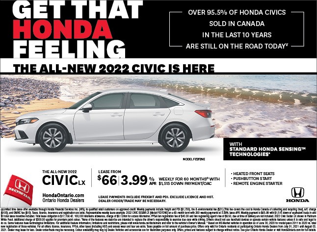 2022 Honda Civic LX Lease 2022 Honda Civic LX Lease